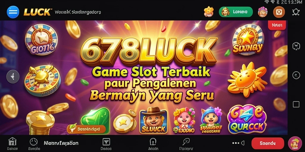 Tampilan gameplay menarik dari 678LUCK dengan banyak tema slot.