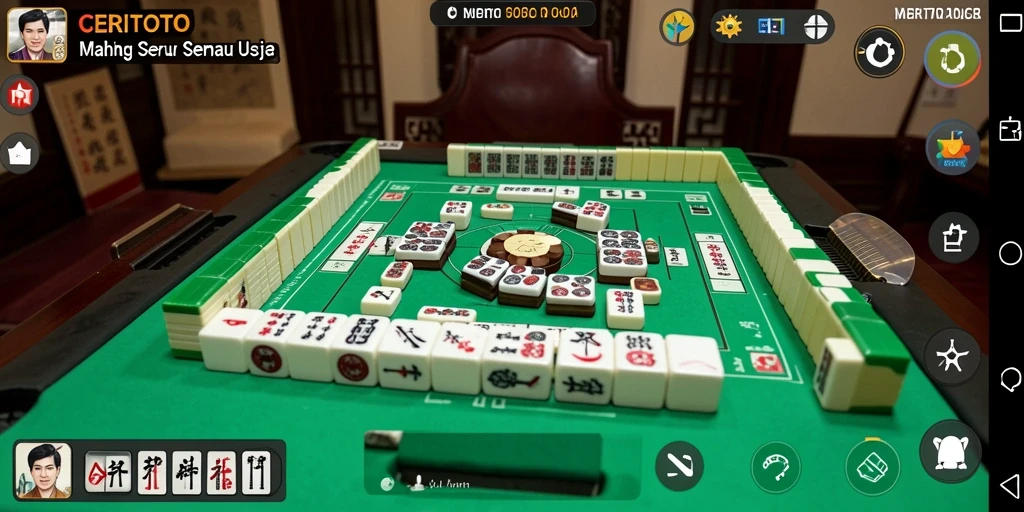 Screenshot CERITOTO menampilkan gameplay Mahjong yang seru dan menantang.