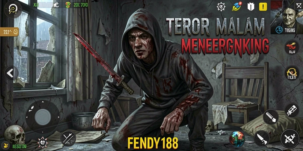 Screenshot gameplay FENDY188 yang menampilkan suasana mencekam.