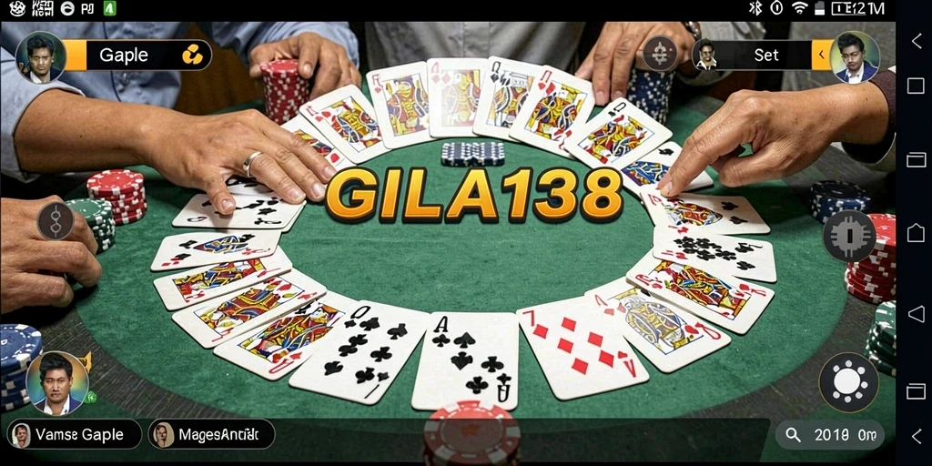 Tampilan menarik gameplay Gaple di GILA138.