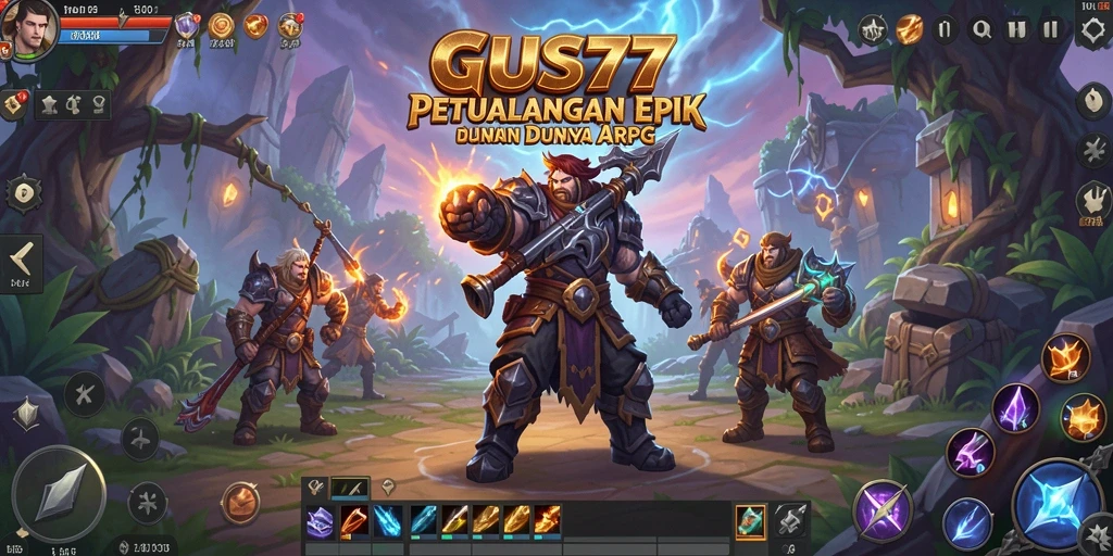Tampilan gameplay menawan dari GUS77 yang penuh aksi dan petualangan.