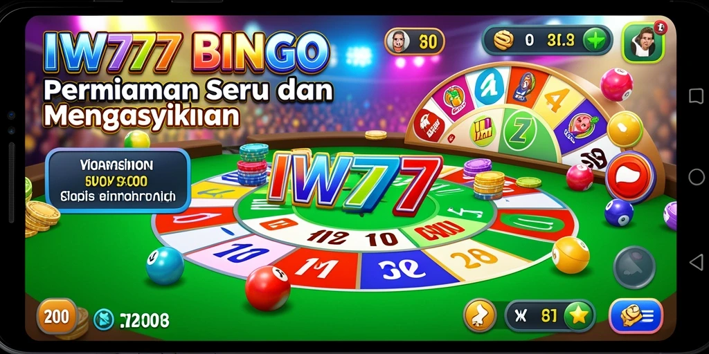 Tampilan gameplay Bingo seru di IW777 yang bikin ketagihan.