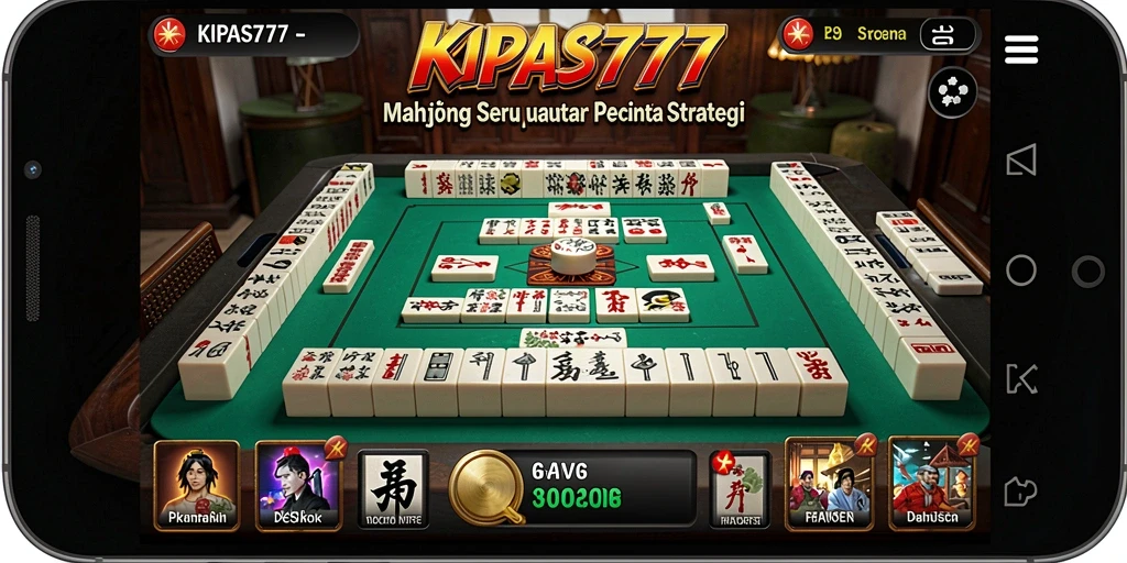 Tampilan gameplay seru dalam KIPAS777 Mahjong.