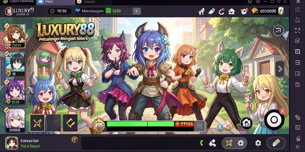 Tampilan gameplay LUXURY88 yang memikat dan dinamis.