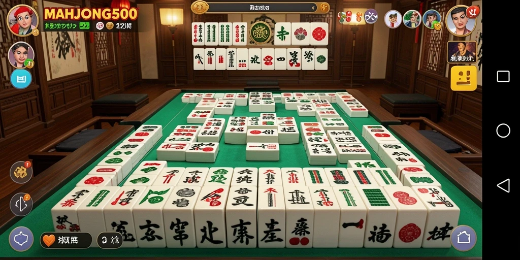 Tampilan gameplay menantang di MAHJONG500 yang memikat.