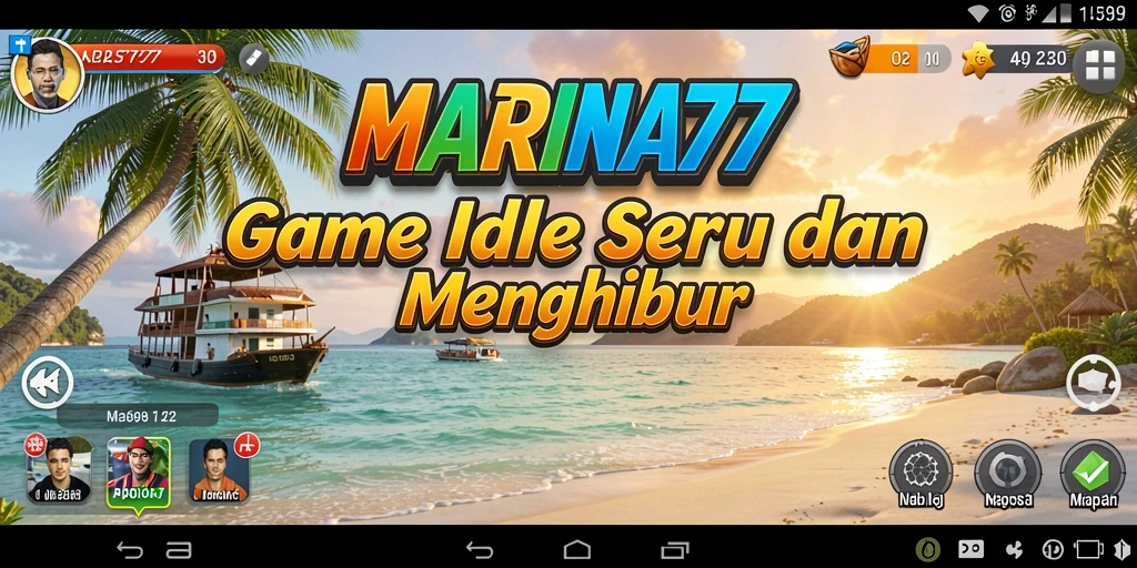 Tampilan gameplay menarik di MARINA77 yang penuh warna.