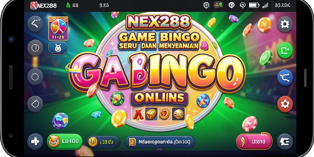 Screenshot NEX288 menampilkan gameplay Bingo yang menarik dan seru.