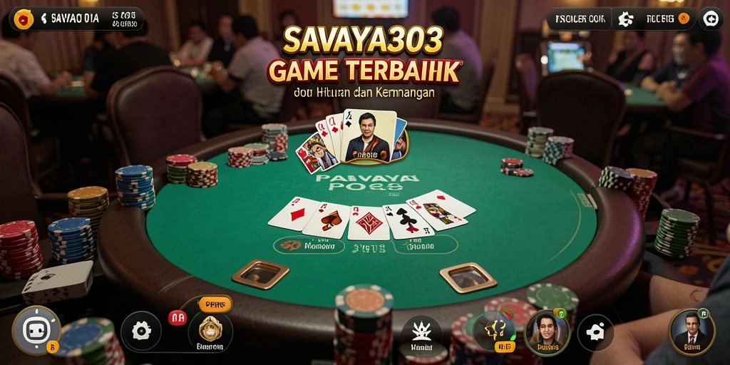 Tampilan menarik dari gameplay Poker di SAVAYA303.