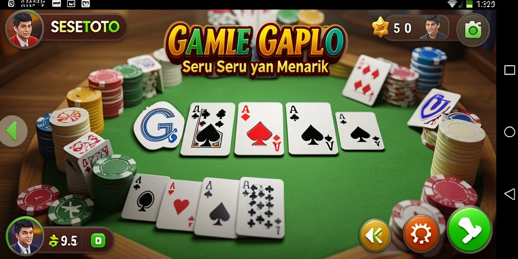 Tampilan gameplay seru dan interaktif di SESETOTO.