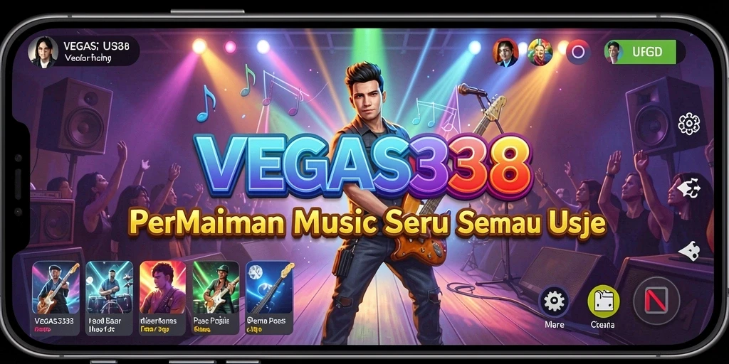 Tampilan gameplay VEGAS338 yang seru dalam permainan musik.