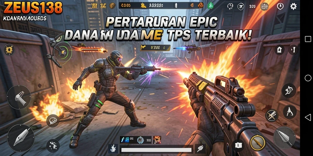 Gameplay seru ZEUS138 yang penuh aksi tembak-menembak.